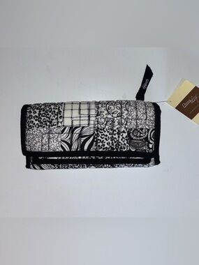Donna Sharp Black & White Quilted Fold Wallet